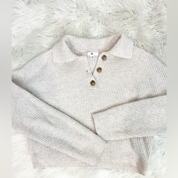 BP BRASS PLUM TAUPE RIBBED LONG SLEEVE PULLOVER SWEATER WOMENS SZ XS - Picture 4 of 6